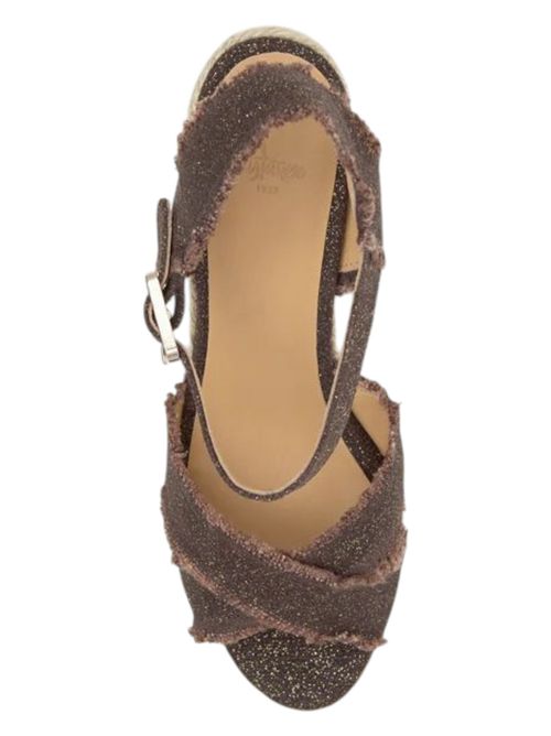 Sandalo donna bromelia marrone e oro Castaner | BROMELIA8ED032MARRON ORO